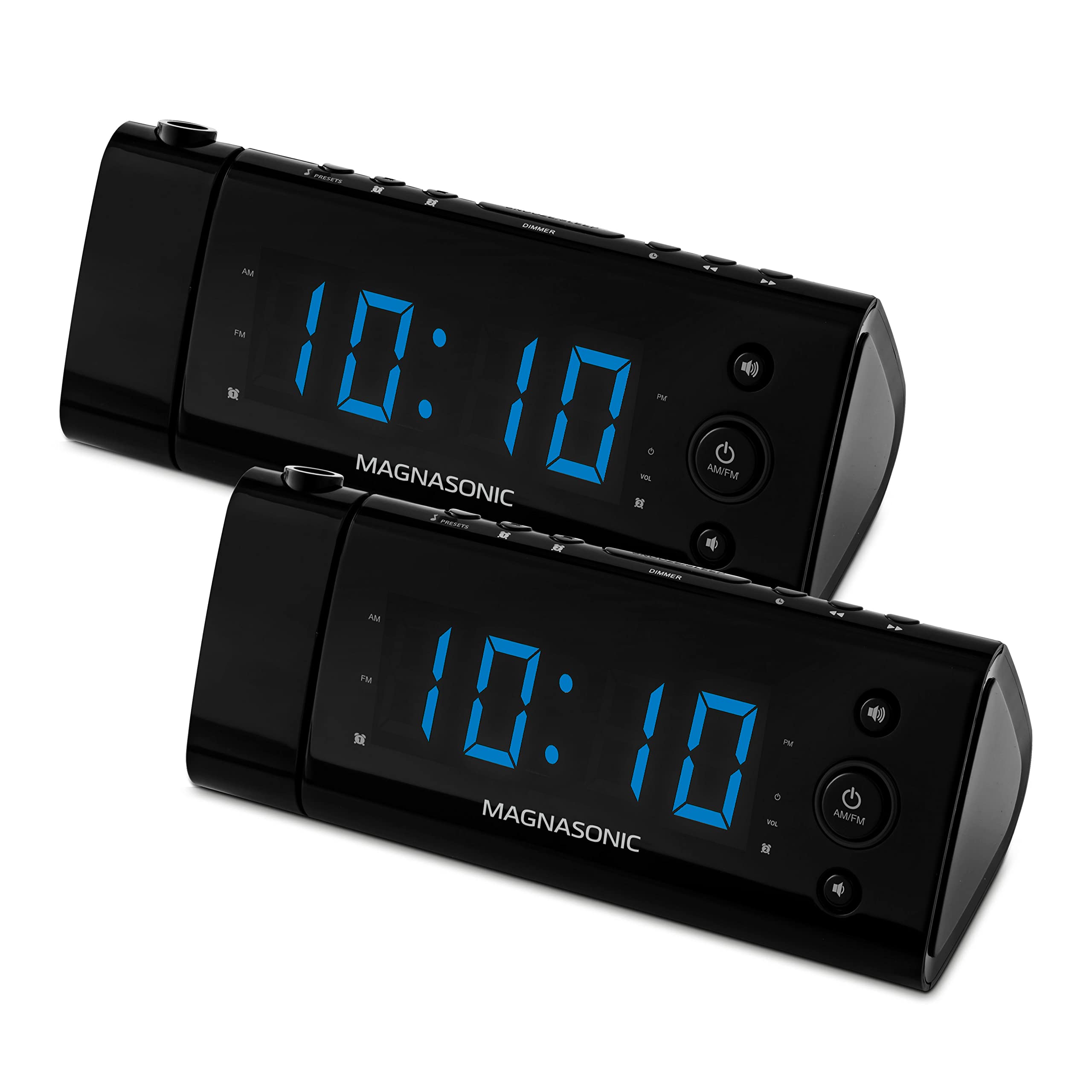 Buy Magnasonic USB Charging Alarm Clock Radio with Time Projection