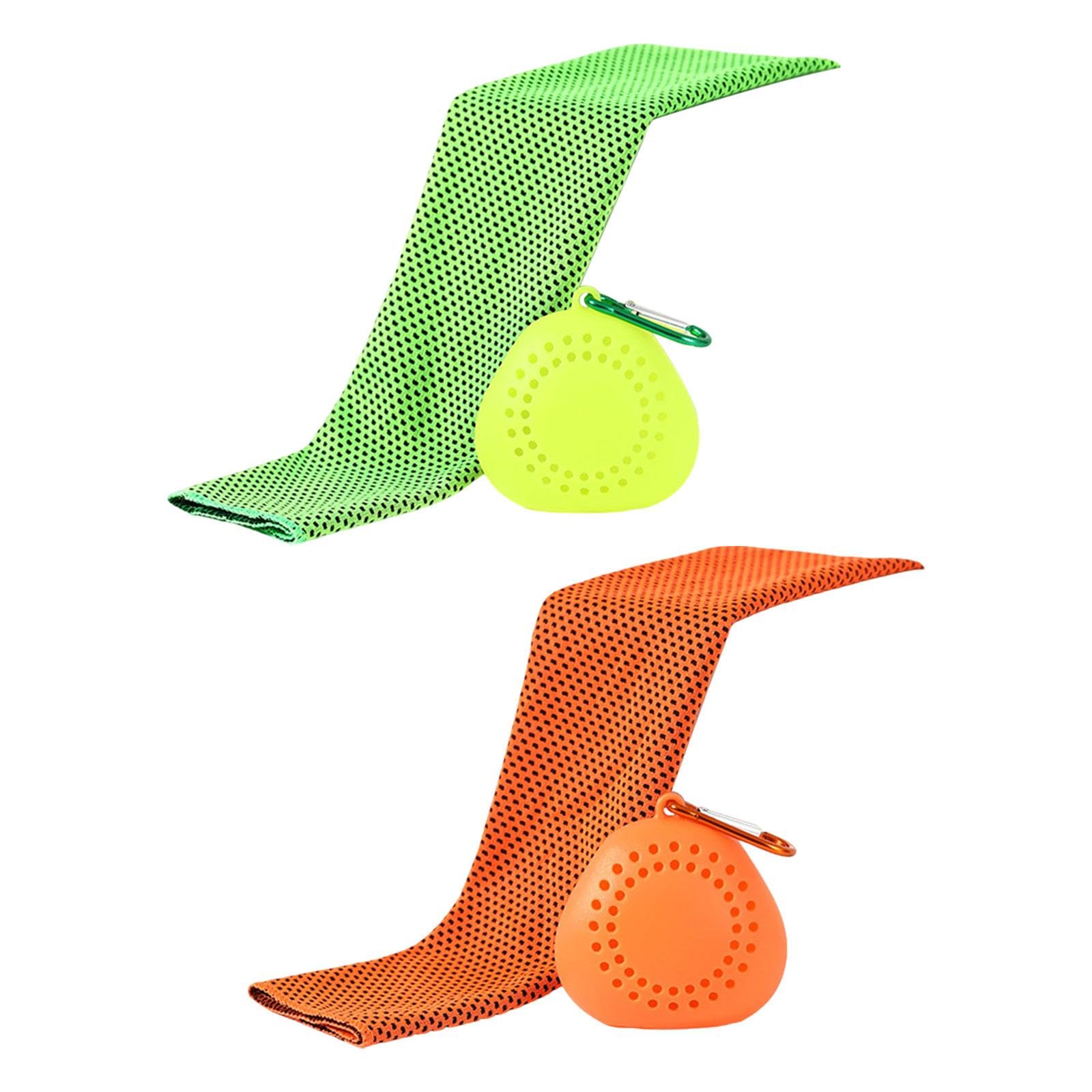 JAZZY PEARLS® 2 Pieces Cooling Towels Compact Gym Ice Towel for Home-Sporting Goods-Fitness Running & Yoga-Fitness Equipment & Gear-Gym Towels-image-2