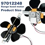 Moteur de ventilateur de hotte 97012248 compatible avec Broan, moteur de hotte de cuisinière Nutone remplace BP17 AP4527731 99080492 97005161 99080533 99080410 99080363