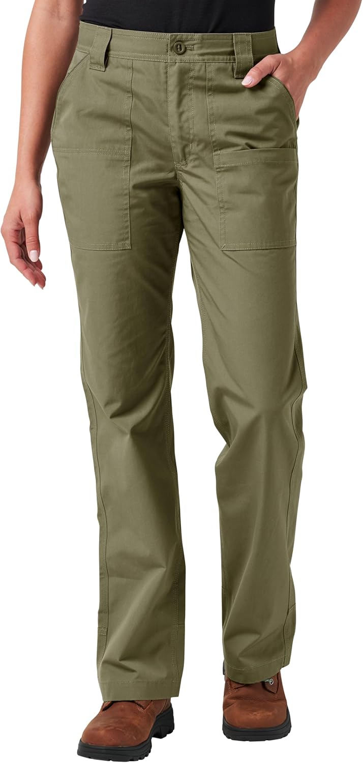 Lucky Brand Women's Women's Canvas Fatigue Work Pants with Inner Comfort Waist