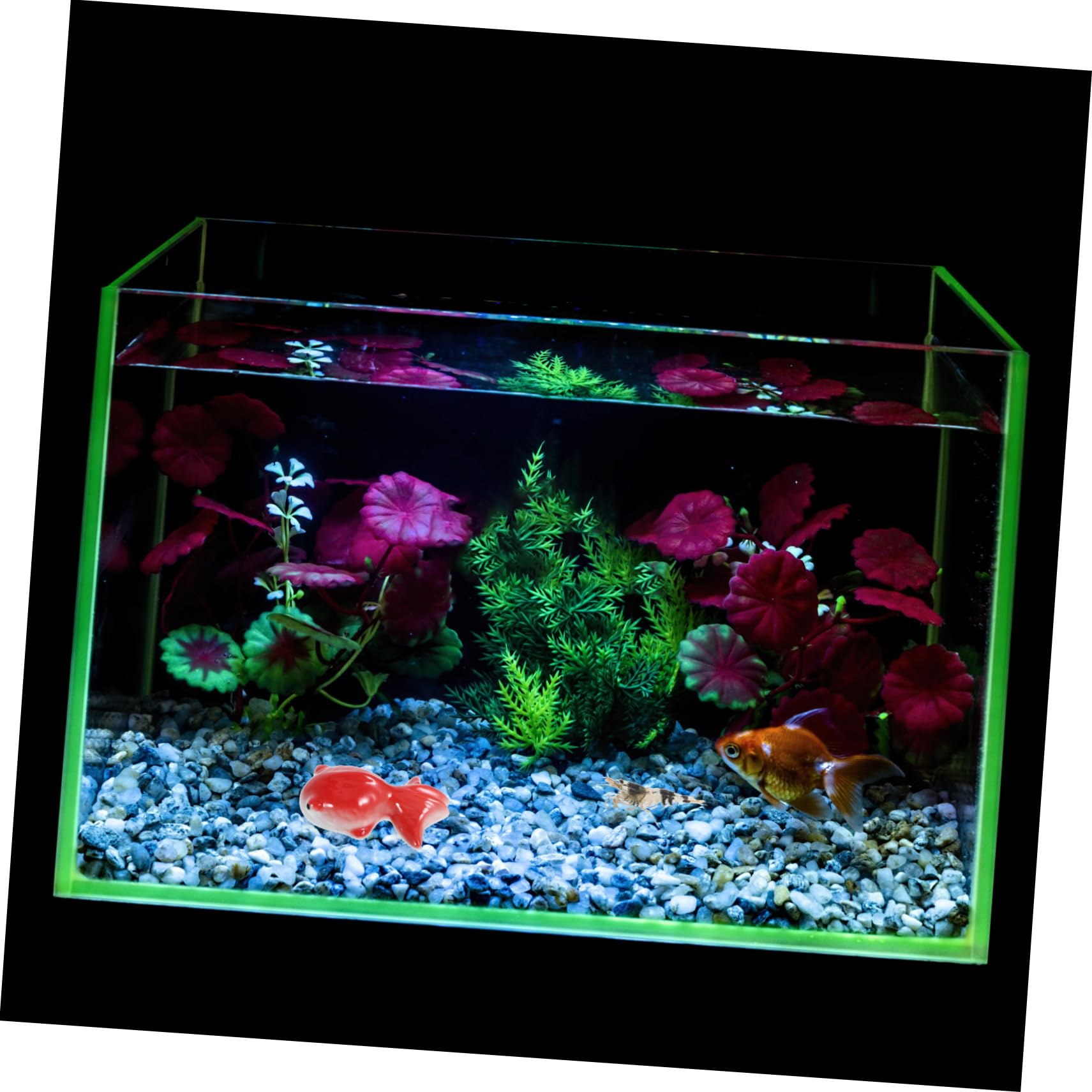 Cabilock 4 Piezas Baratijas De Cerámica Decoraciones De Peces Flotantes para Peceras Accesorio De Diseño De Acuario Adorno De Peces De Acuario Modelo De Falso Pecera Estatuilla Animal