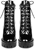 wetkiss Platform Boots for Women, Heeled Combat Chunky Heel Booties...