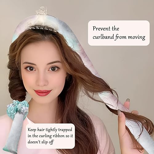 Miniatura 4 de Juego de rizadores de satén sin calor, rodillos para el cabello sin calor, rizadores de cabello sin calor y rulos calientes, rizadores de cabello