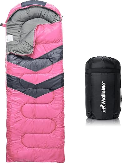 MalloMe Plush Comfort Cold Weather Sleeping Bag