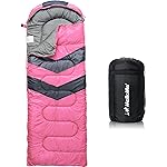 MalloMe Sleeping Bags for Adults Cold Weather & Warm - Backpacking Camping Sleeping Bag for Kids 10-12, Girls, Boys - Lightweight Compact Camping Essentials Gear Accessories Hiking Sleep Must Haves