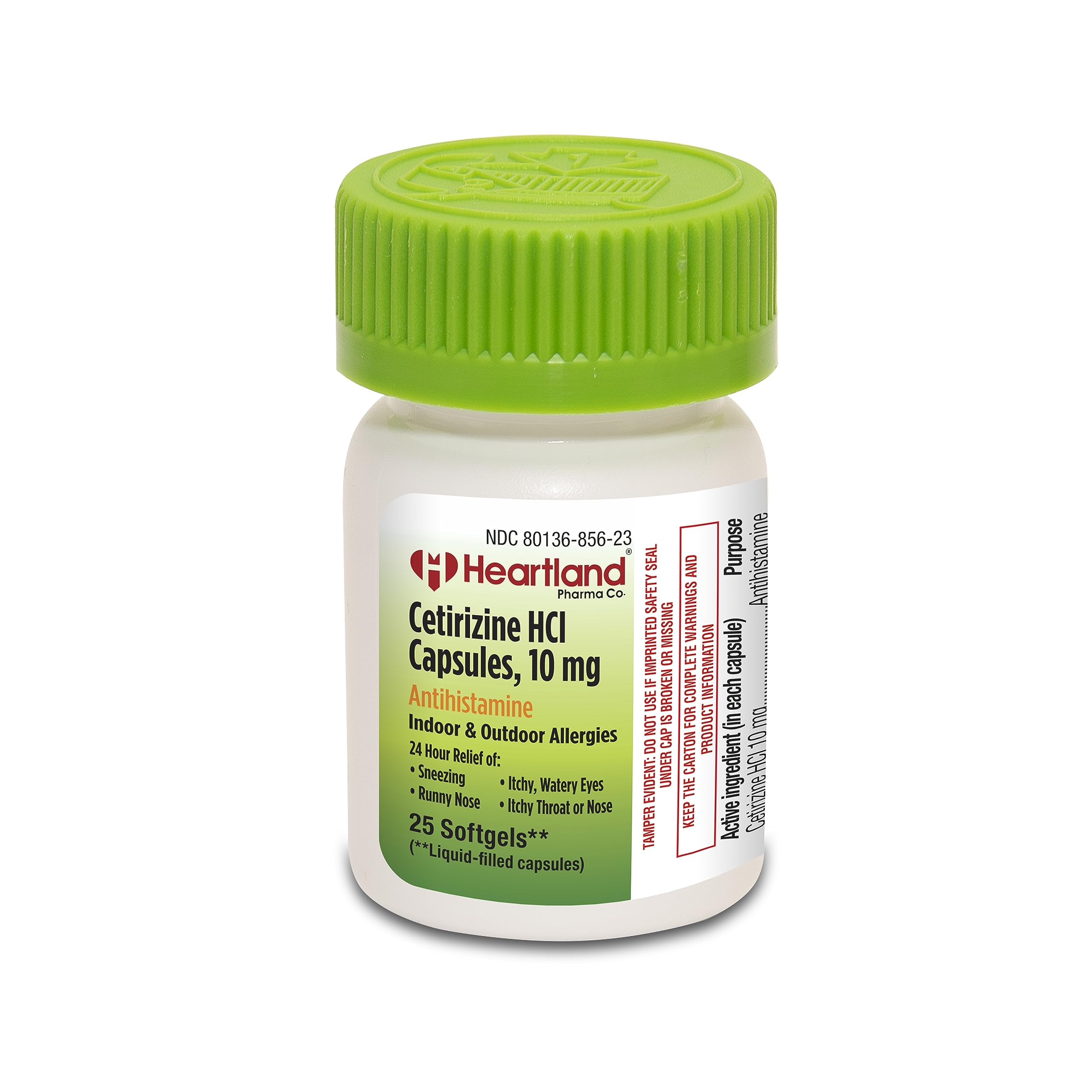 Cetirizine HCI 10mg | Allergy Relief | Antihistamine Softgels | Cetirizine for Seasonal Allergies | 25 Count