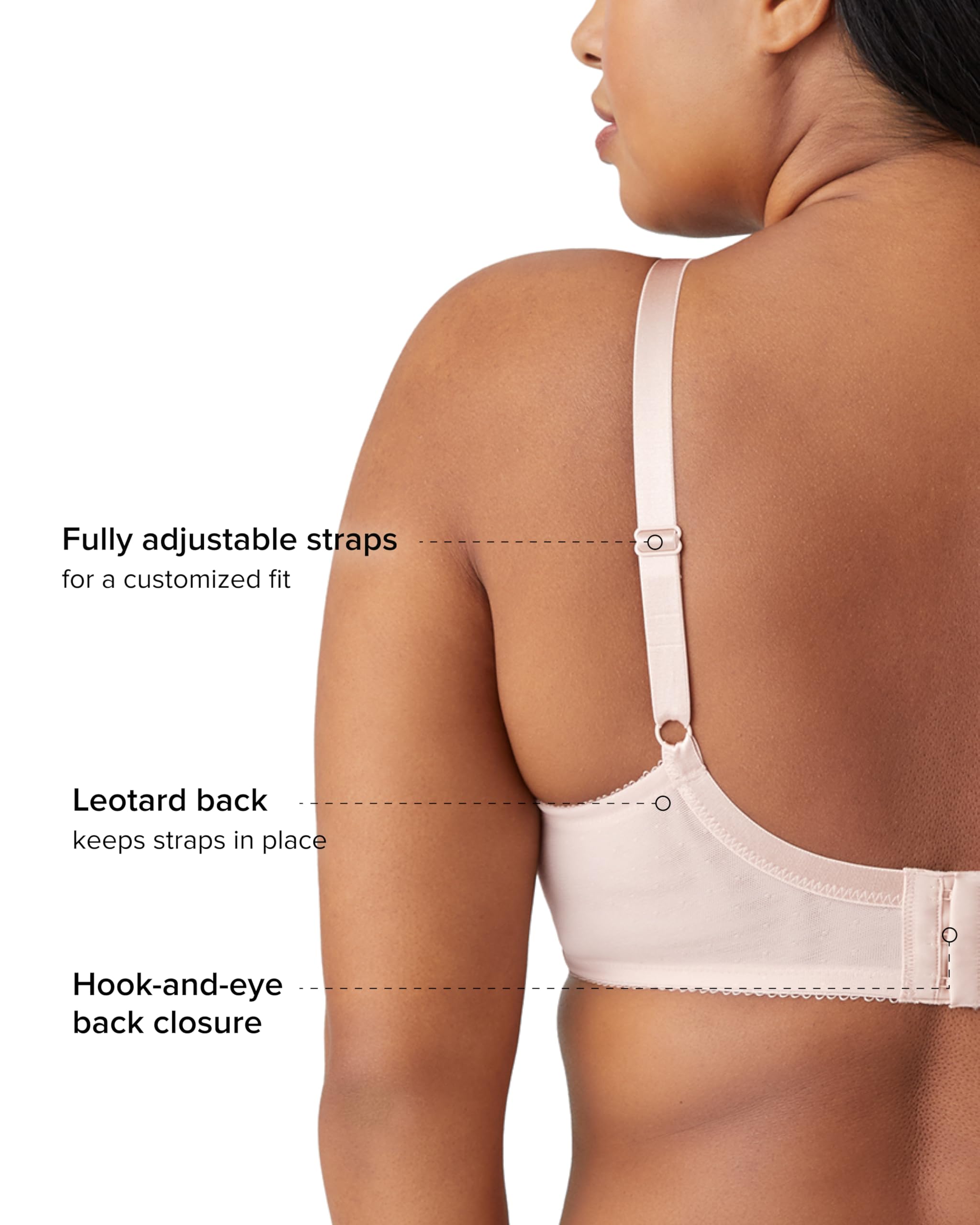 Wacoal Retro Chic Full Figure Underwire Bra Sujetador de Cobertura Completa para Mujer
