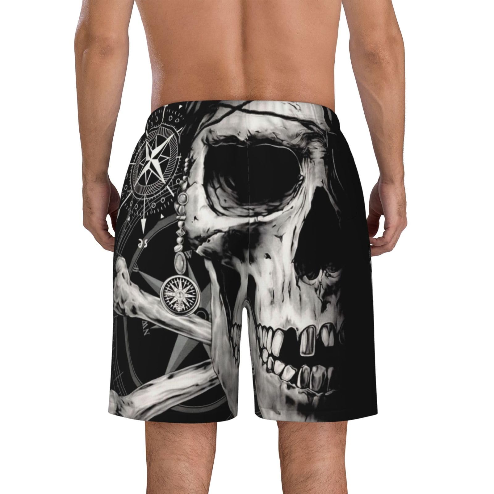Costume da bagno da uomo con fodera in rete, ad asciugatura rapida, pantaloncini da spiaggia, costumi da bagno