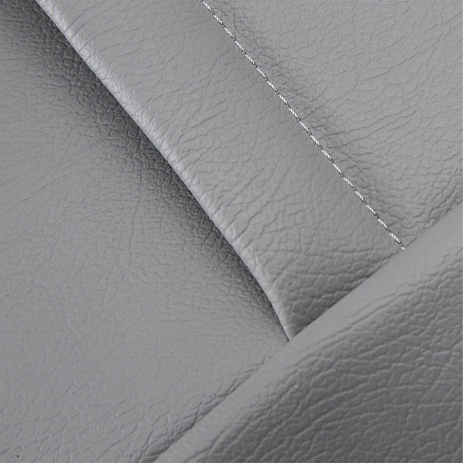 ECOTRIC Bottom & Top Lean Back Seat Covers Sets Compatible with 2003-2007 Ford F250 F350 Lariat XL FX4 & XLT Regular Super & Crew Cab Front Driver & Passenger Side Gray