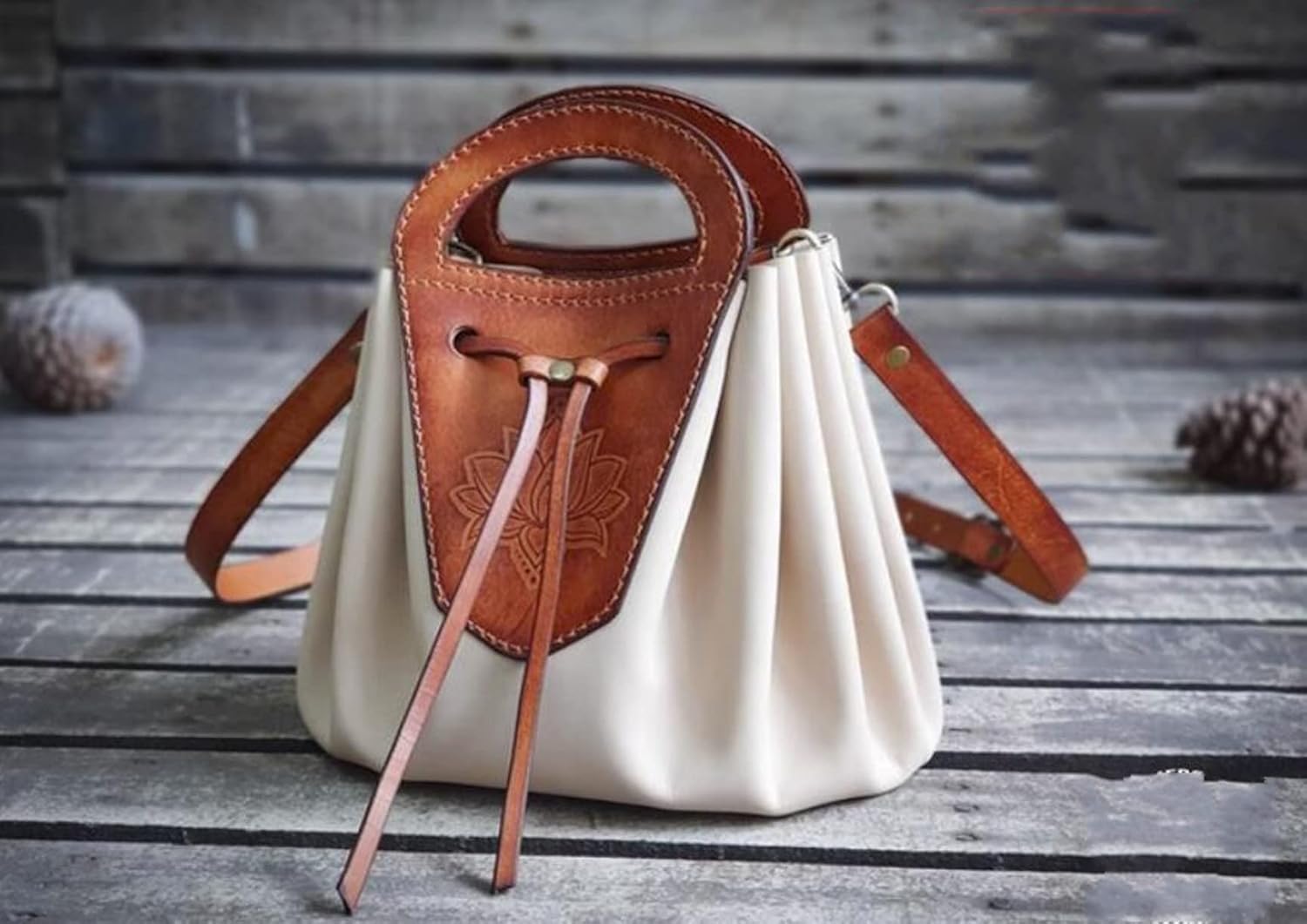 YJIUYUANQ Sewing Pattern Sewing Paper Template DIY Leather Handmade Crafts Hard Kraft Paper Template - Shoulder Bag