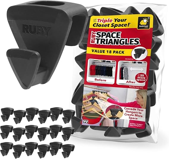 Original ASSEENONTV Ruby Space Triangles, Ultra Premium Hanger