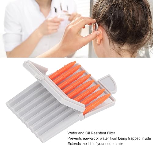 Miniatura 3 de Saluaqui Sound Aid Wax Guards, 48 Count Hearing Wax Guards, Waterproof and Oil Resistant, Easy Installation, Compatible with Phonak, Widex, and