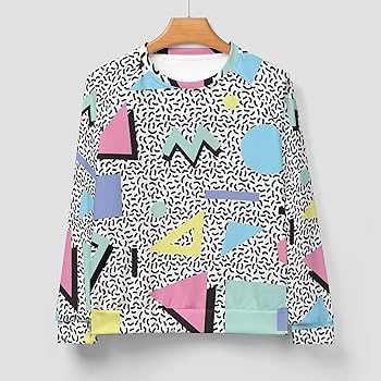 Dalicoter 80s 90s Retro Style Sweatshirt Men Vintage Casual Round