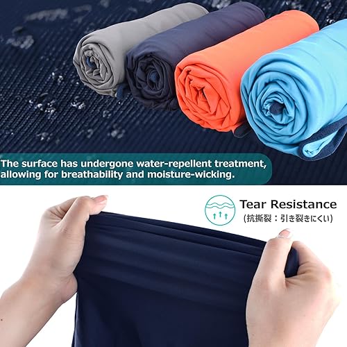 Vista 19 de Azarxis Forro para saco de dormir, sábanas de viaje para adultos para hotel, ligeras, portátiles, individuales y dobles, para acampar