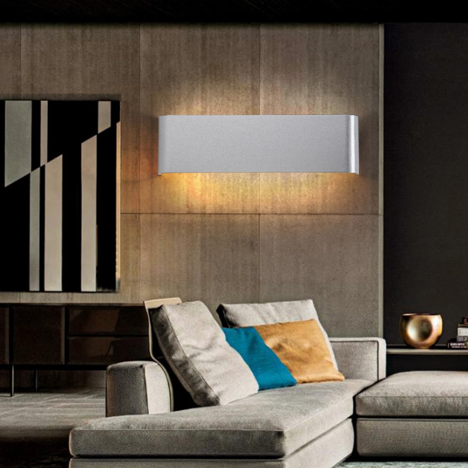 LED Interior Luz de Pared Moderno Minimalista Rectangular para Decoración de Pasillos y Escaleras 8
