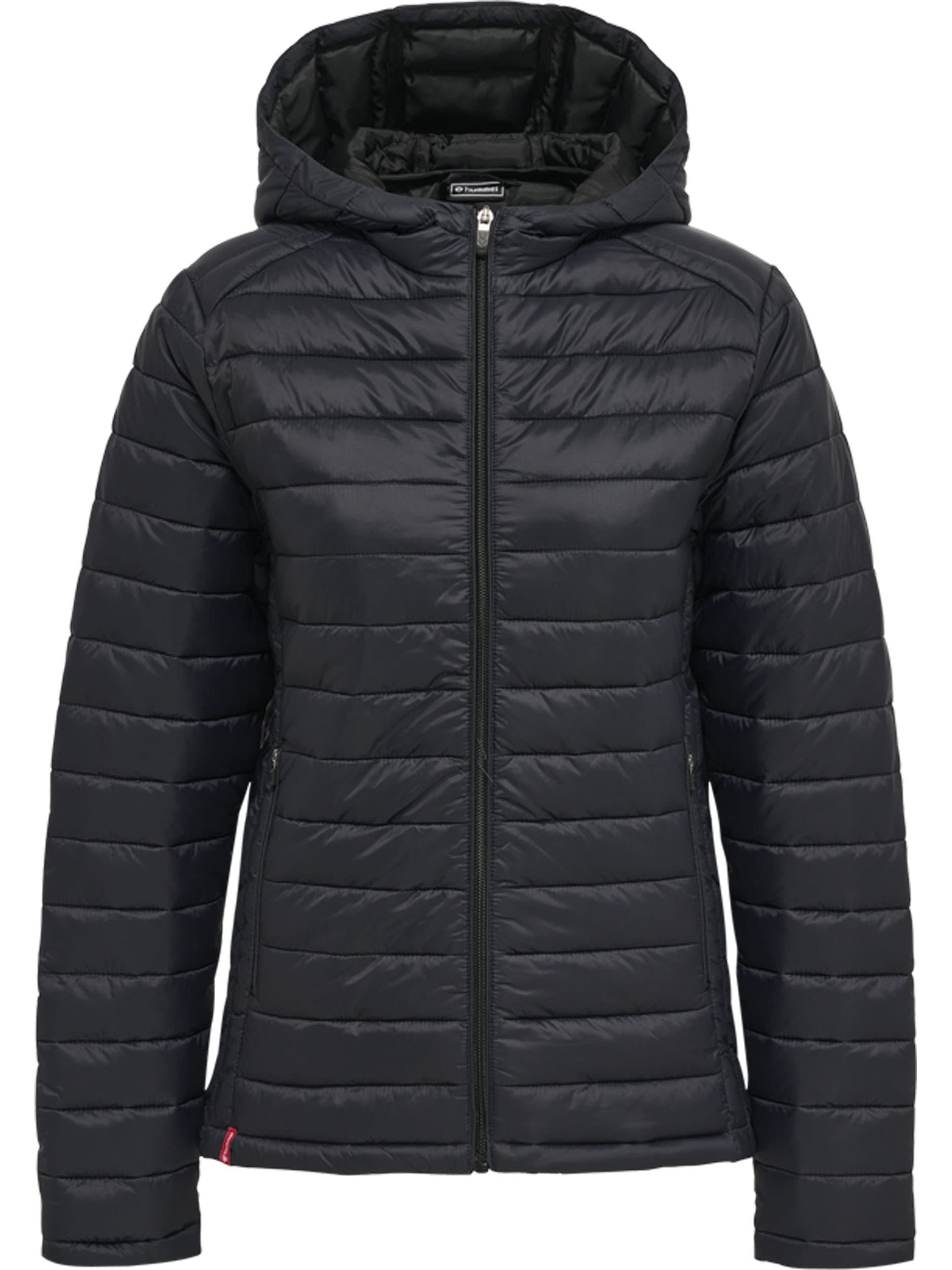 hummel HMLRED Quilted Hood Jacket Woman – Schwarz, Größe L