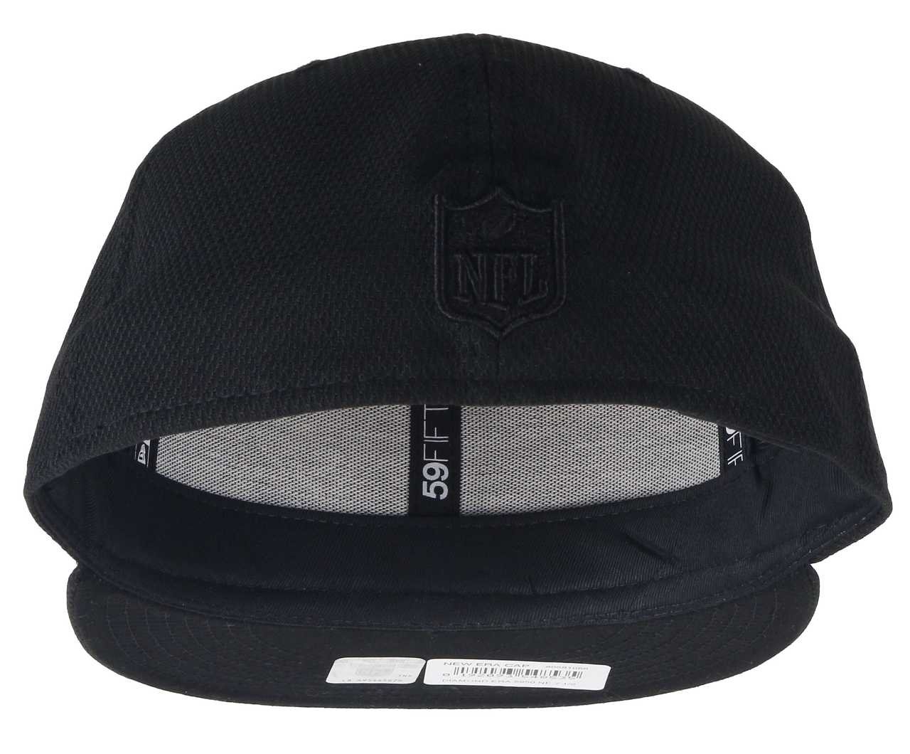 New Era Diamond Era 59Fifty Cap New England Patriots Schwarz Schwarz