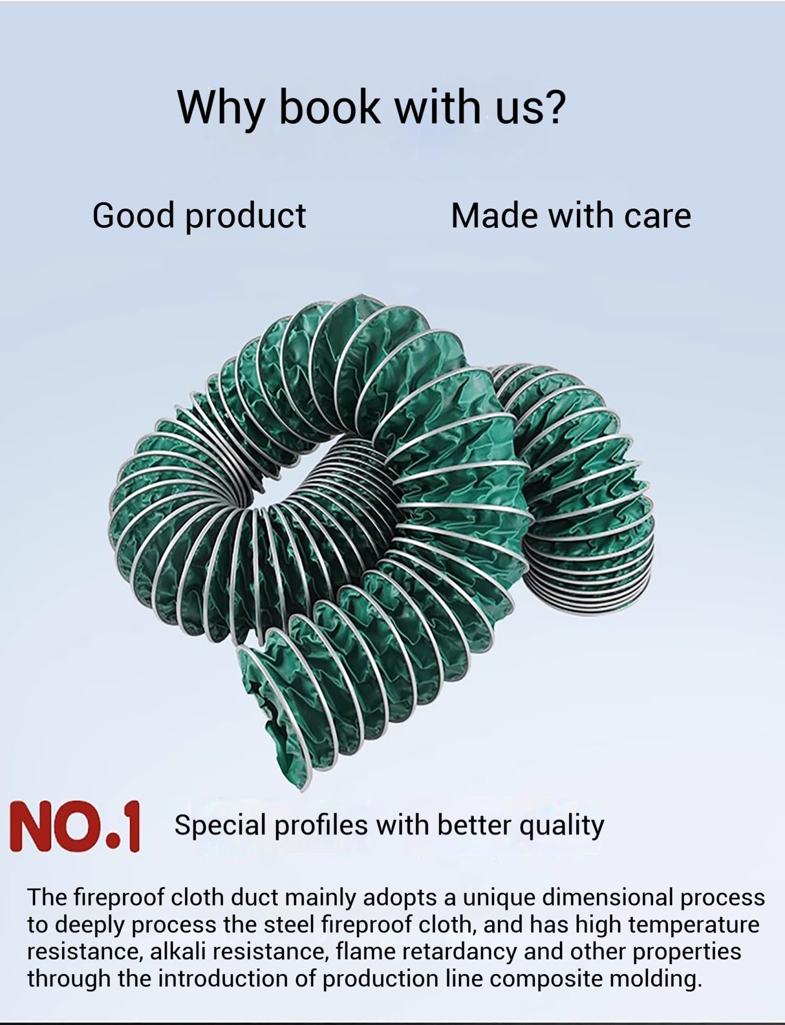 Tubo Flessibile di Ventilazione Commerciale da 3 Metri (10 Piedi), Tagliabile, Pieghevole E Flessibile, Kit di Ventilazione per Asciugatrici, Cucine, Bagni, Tende E Serre (75 Mm)