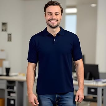 INGEAR Polo Shirt for Men -Classic 2 Pack, Lightweight Polo Work Shirts for Men, Perfect for Casual or Professional Wear