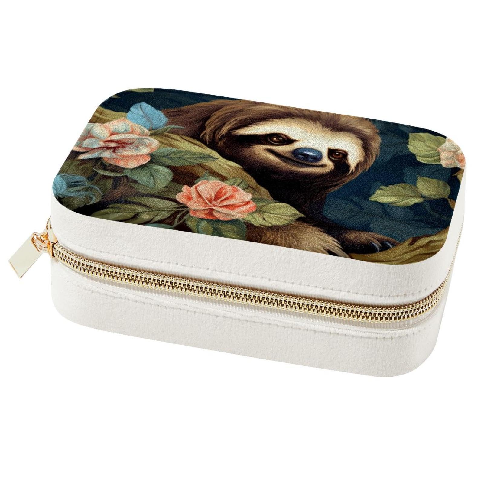 Boîte à bijoux spacieuse paresseux et support de rangement filles