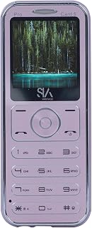 SIAVANTAGE Latest Card 5 Slim & Stylish Dual Sim |Keypad Mobile| with 1.44" Display | BT Dialer| Card Phone|Voice Changer|... Price In India