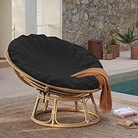 Vista 6 de Papasan - Funda de cojín para silla Papasan resistente al agua, para puertas exteriores, agradable a la piel, suave, lavable a máquina, sin
