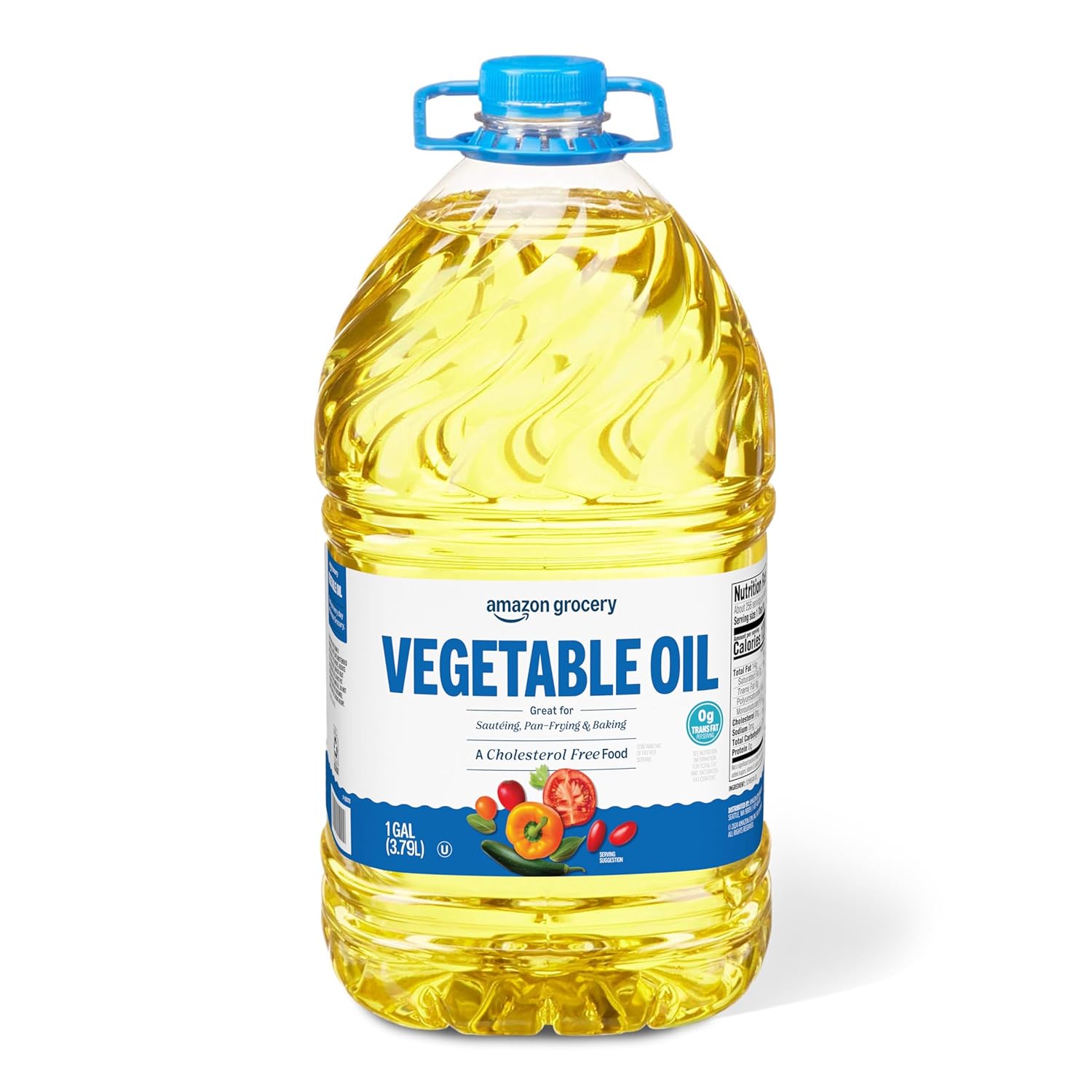 Amazon Grocery, Vegetable Oil, 128 Fl Oz (Previously Happy Belly, Packaging May Vary)