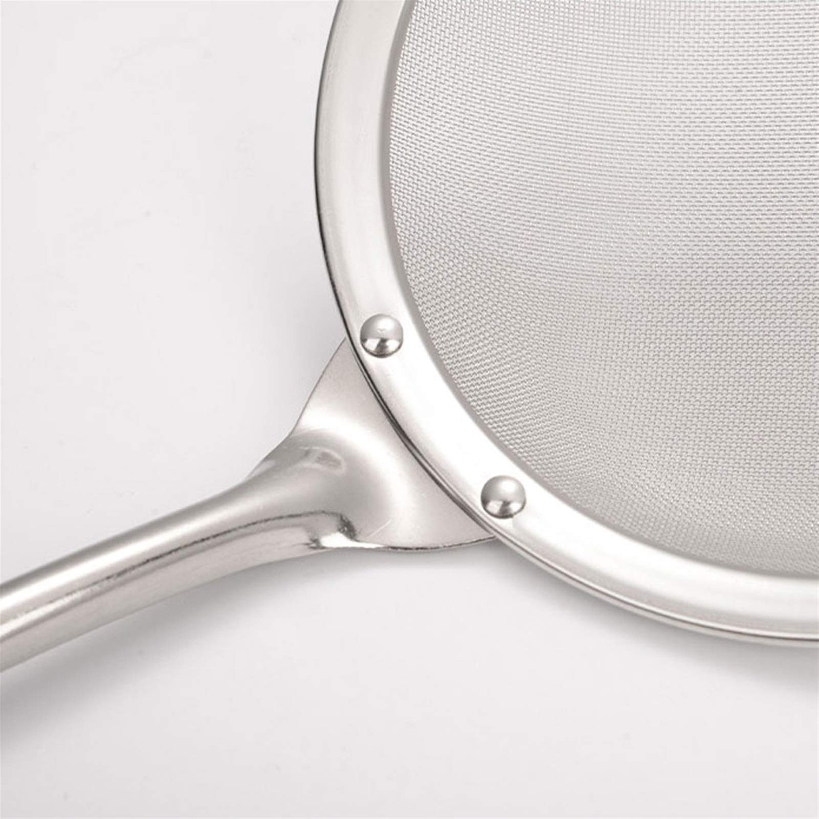 Schiumarole Cucina Collapasta Fine Filtro Maglia Filtro in Acciaio Inox di Alta qualità con Comodo Manico Antiscivolo Collapalleria Cooking Schiumarola (Size : Medium)