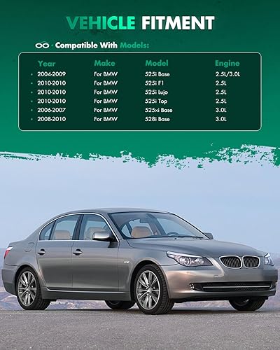 Miniatura 2 de SCITOO Alerón de fibra de carbono para ventana trasera para 2004-2010 para BMW Serie 5M5 E60 Sedán negro brillante Alerón de maletero trasero