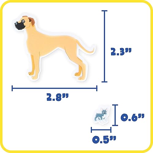Miniatura 4 de READY 2 LEARN Calcomanías de espuma  Perros  Paquete de 176  Calcomanías autoadhesivas para niños  Calcomanías 3D para perros hinchados para