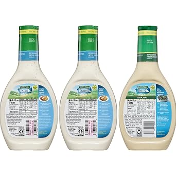 Hidden Valley Original Ranch Dressings, Original and Avocado - 16 Ounce Bottle - 3 Pack