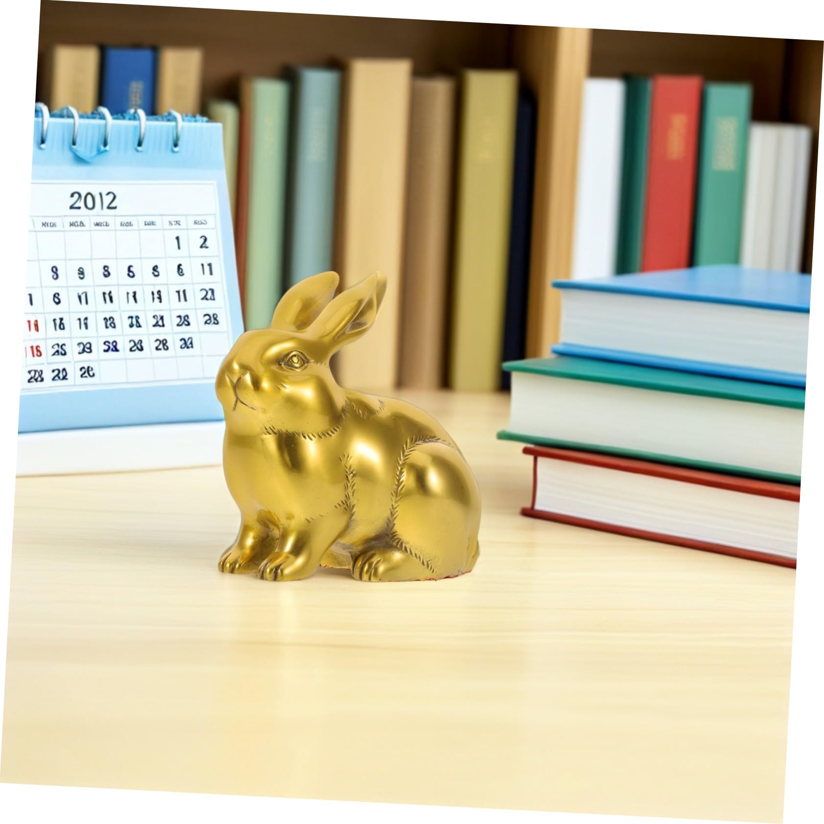 VALICLUD Statuette Laiton Lapin Décoration Lapin Laiton Sculpture Décorative Décorative