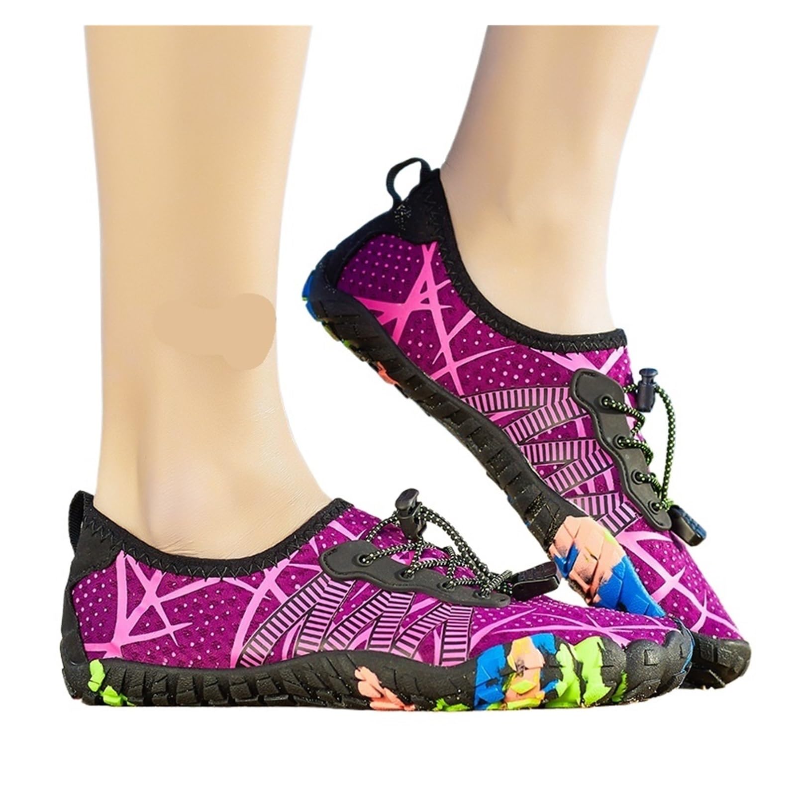 Wasserschuhe Watschuhe For Herren Und Damen Im Freien, Schnelltrocknend, Atmungsaktiv, Fünf-Finger-Strandschuhe, Tauch- Und Schwimmschuhe FüR Strand, Schwimmen Und Outdoor-AktivitäTen(Green,35)