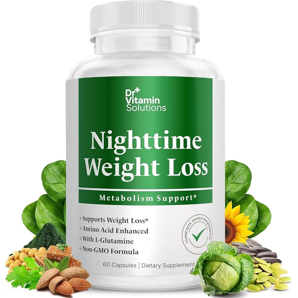 Nighttime Fat Burner Supplements - Appetite Suppressants for Weight Loss - Night-Time Fat Burner for Women and Men Supporting Sleep & Relaxation - Weight Loss Pills - 60 Capsules