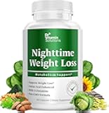 Nighttime Fat Burner Supplements - Appetite Suppressants for Weight Loss - Night-Time Fat Burner for Women and Men Supporting Sleep & Relaxation - Weight Loss Pills - 60 Capsules
