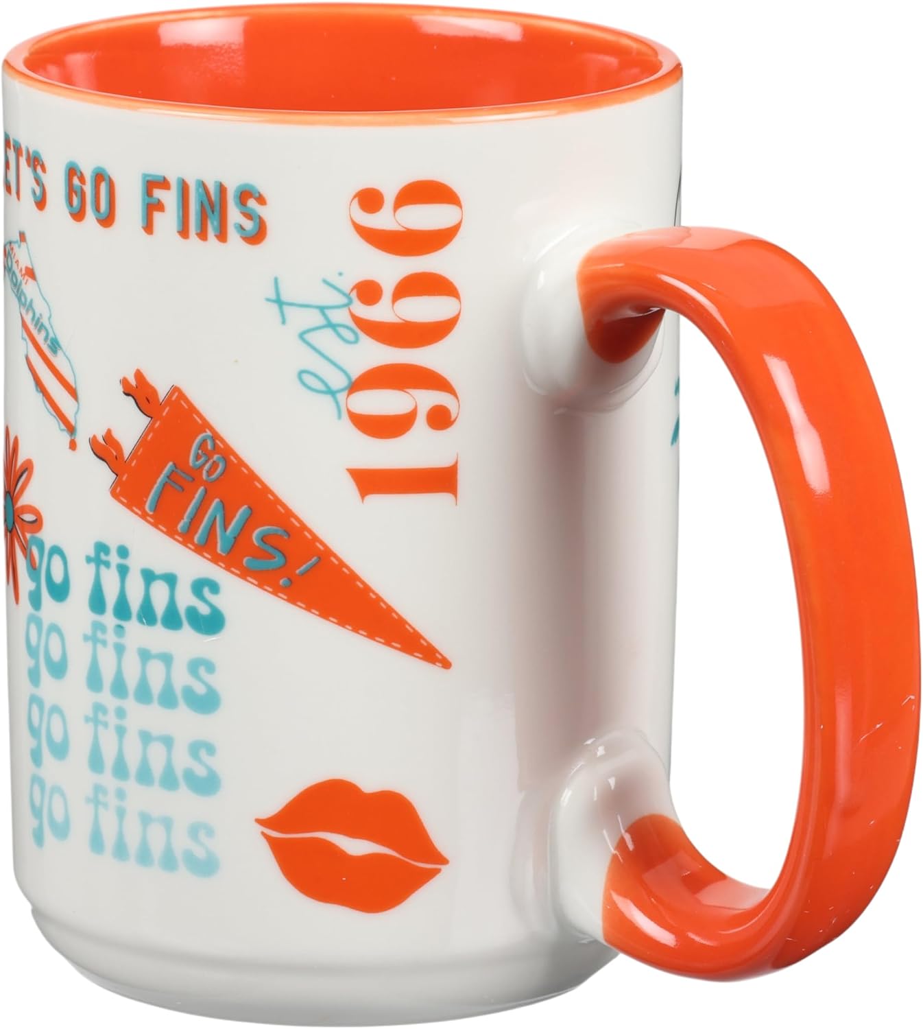 The Memory Company Officially Licensed 15oz Team Spirit Mug, Miami Dolphins image 3