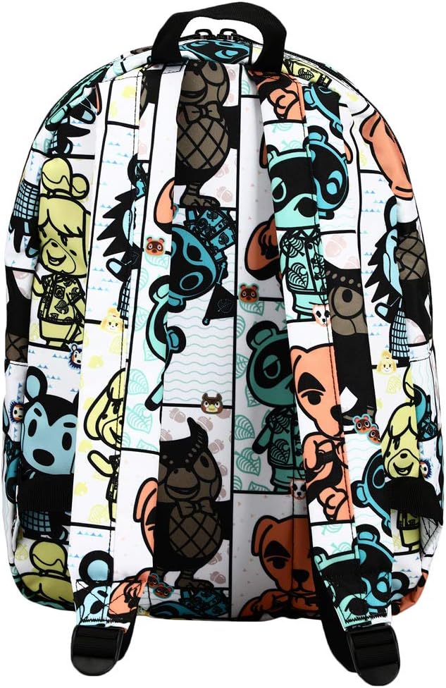 Bioworld Animal Crossing Online Video Game Tile Print Sublimated Laptop Backpack