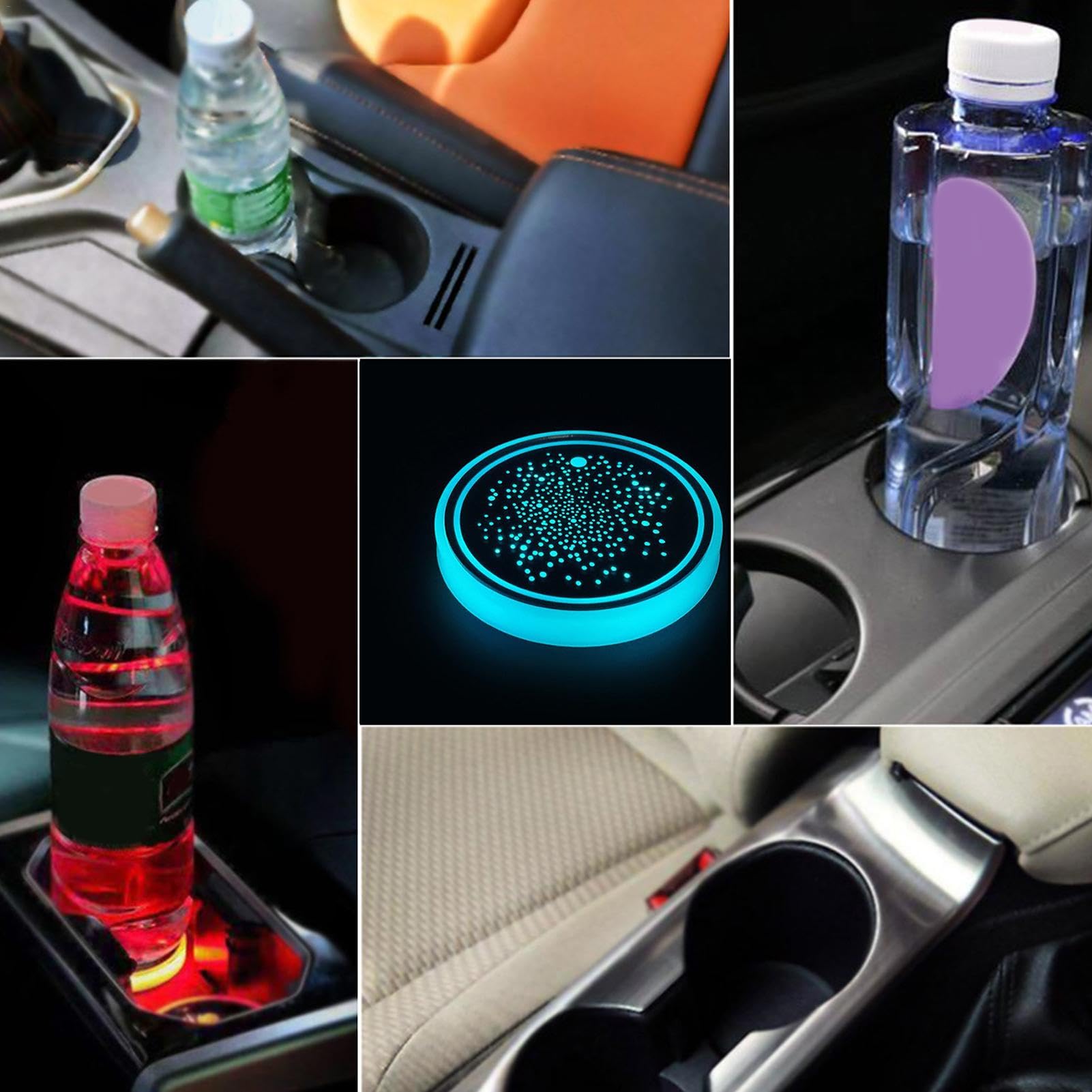 Sottobicchiere per Auto, 4 Pezzi Sottobicchiere Universale in Silicone
