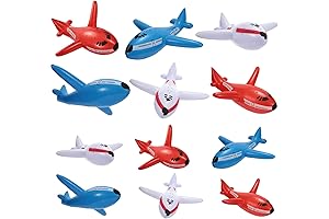 12 Pieces Inflatable Airplanes Aircraft Inflates Plane Inflated Toys for Kids Birthday...