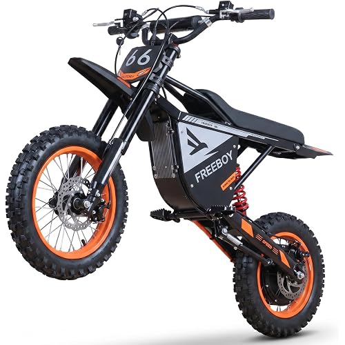 Y66 Electric Dirt Bike for Teens & Adults, 3000W Peak Ebike, 48V 30Ah, 31MPH & 30Mile Electric Motorcycle, 12"/10" Off-Road Tire E-Bike, Hydraulic Disc Brake, Full Suspension