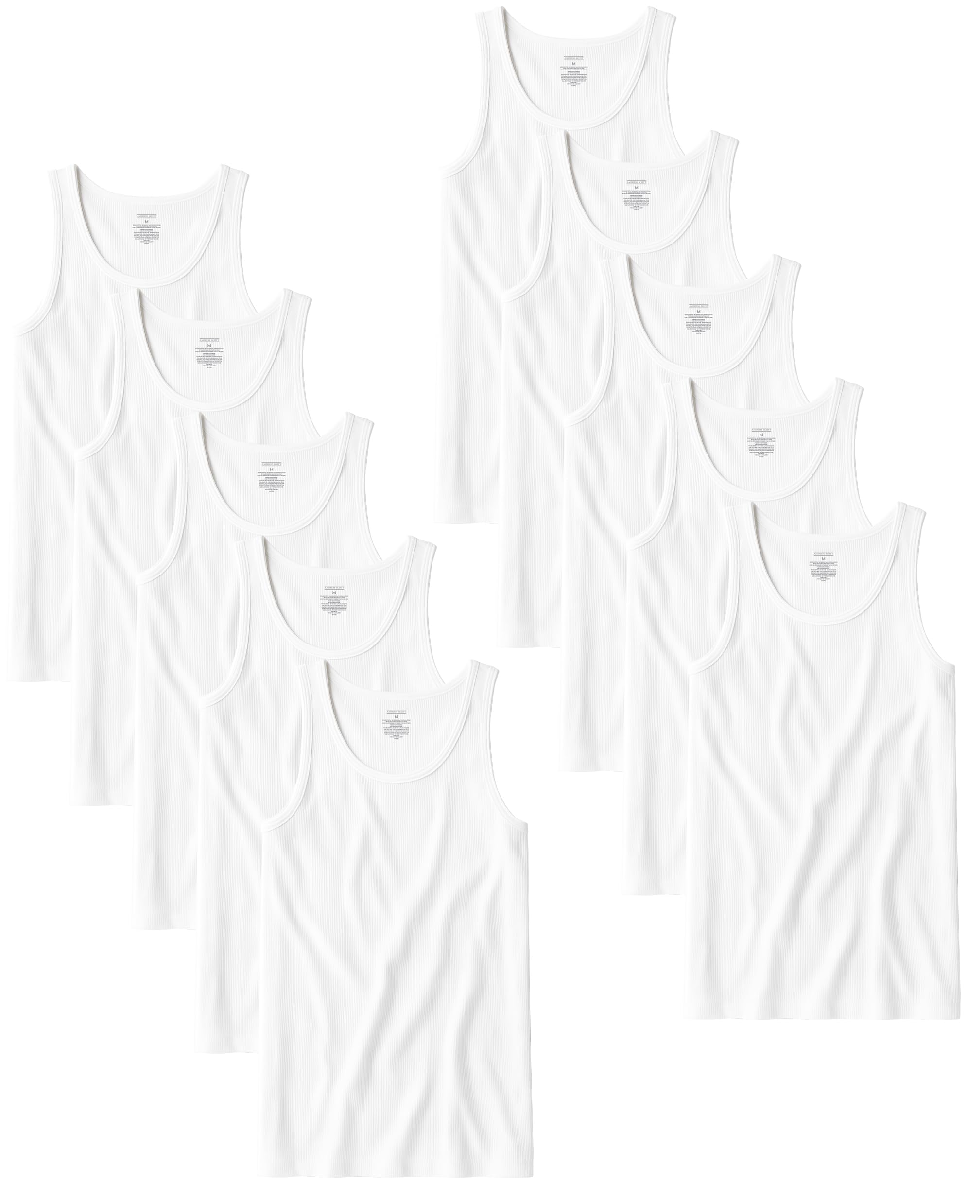 Andrew Scott Men's A Shirt Tanks | Cotton Tank Top Athletic Undershirts | Multi Packs & Colors