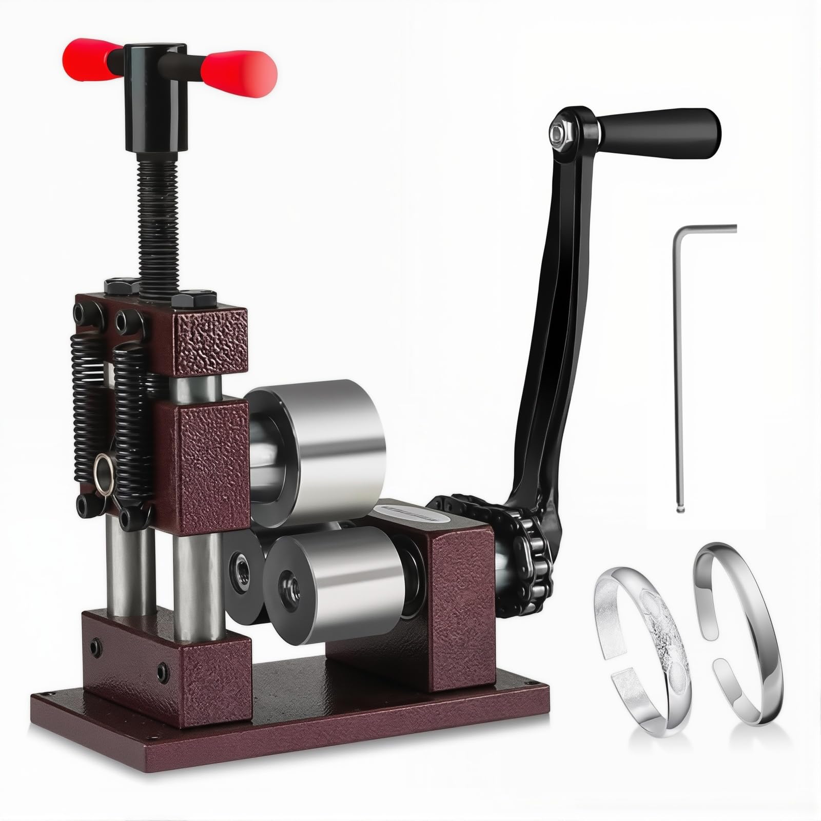 Roue en acier inoxydable et moulin à bijoux réglable en métal pour le pliage de haute précision