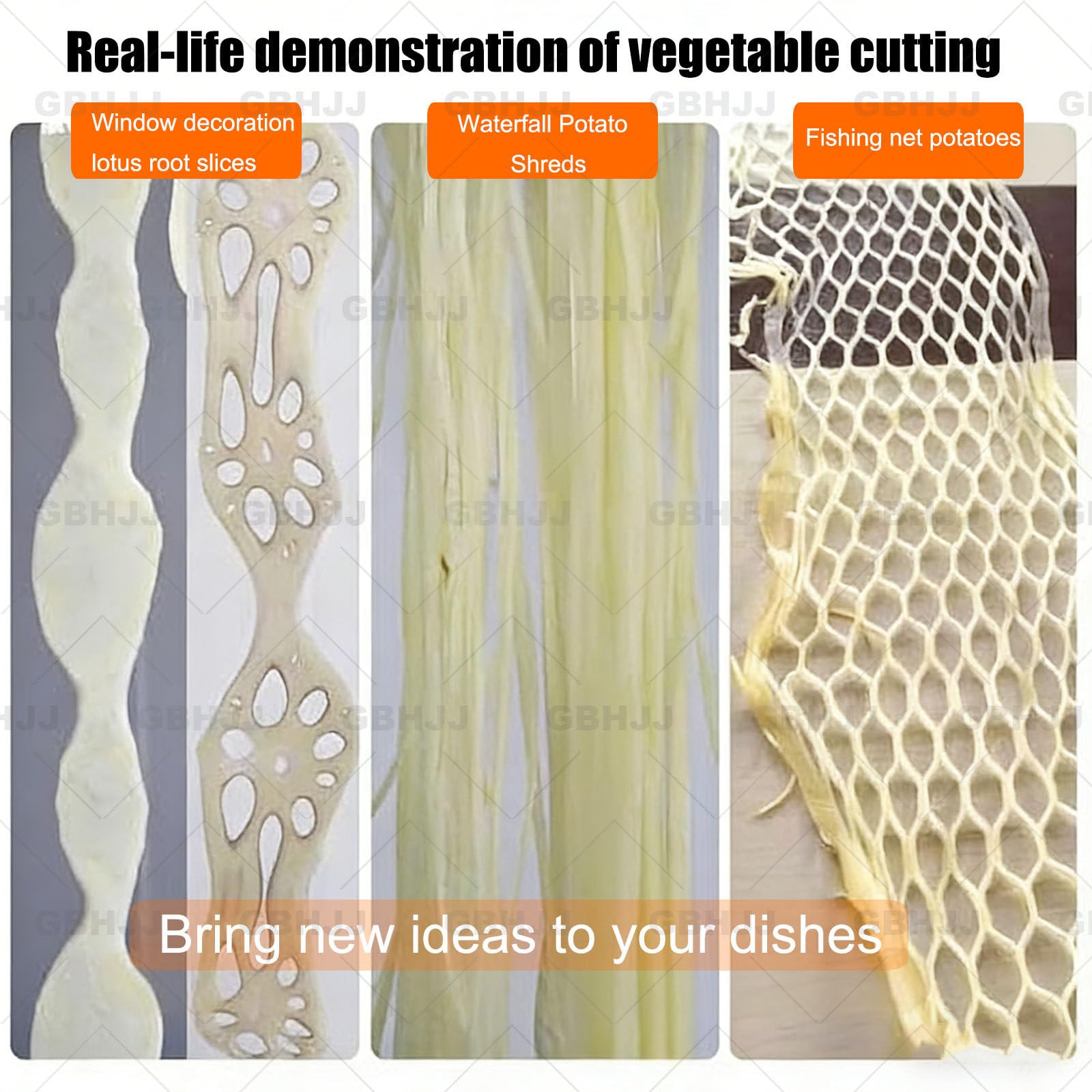 Affettatrice a spirale per verdure 3 in 1 con 3 stampi, ideale per affettare, spogliare e sminuzzare verdure con facile pulizia e uso versatile