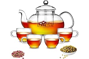 Relaxing Moments: Kyraton Heat-Resistant Teapot and Teacup Set