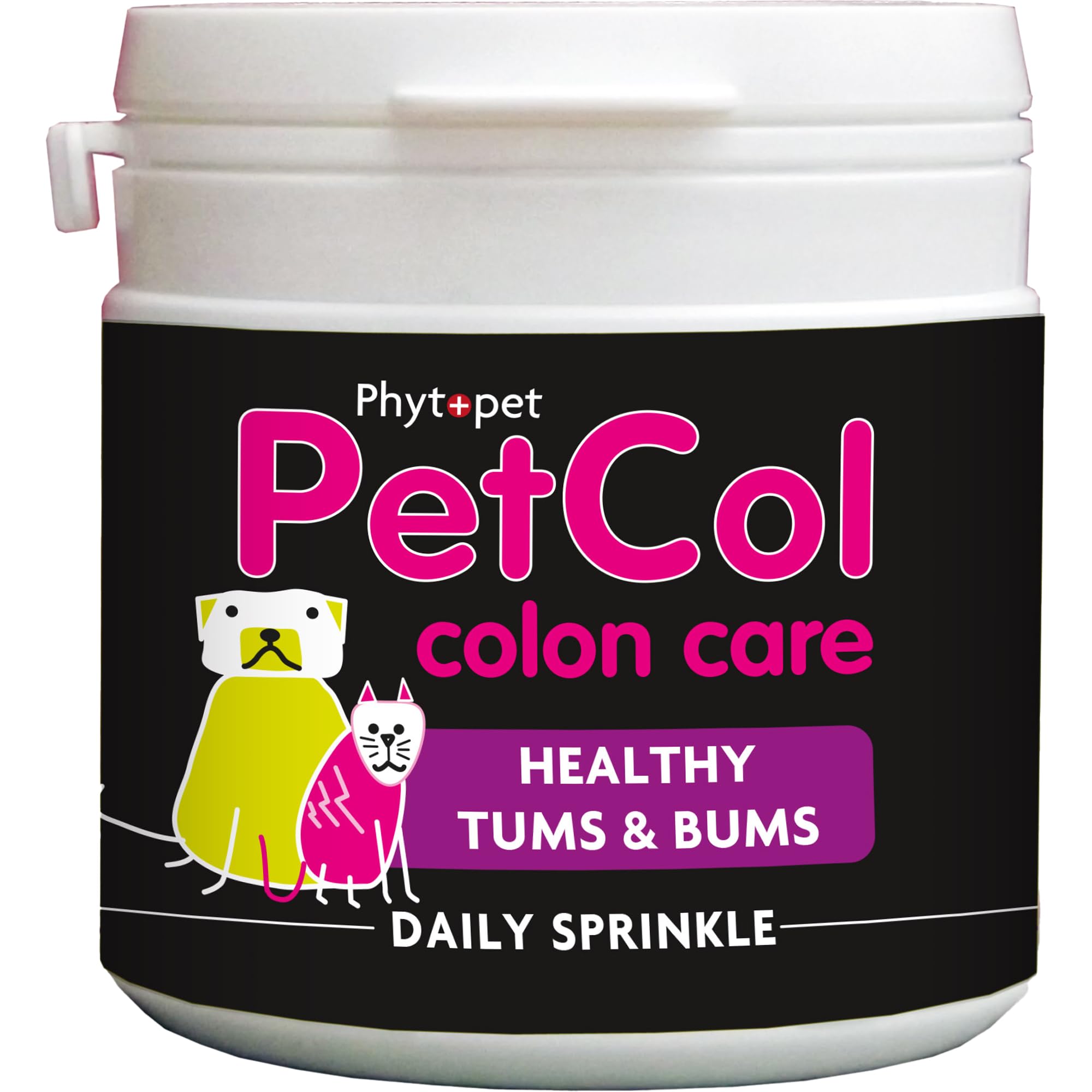 Phytopet PetCol Colon Cleanse, All Natural Anal Gland Support and Probiotics for Dogs, Cats and Small Mammals, Cat and Dog Diarrhea Treatment, 100g - 100% Herbal Phytopet Pet Supplies