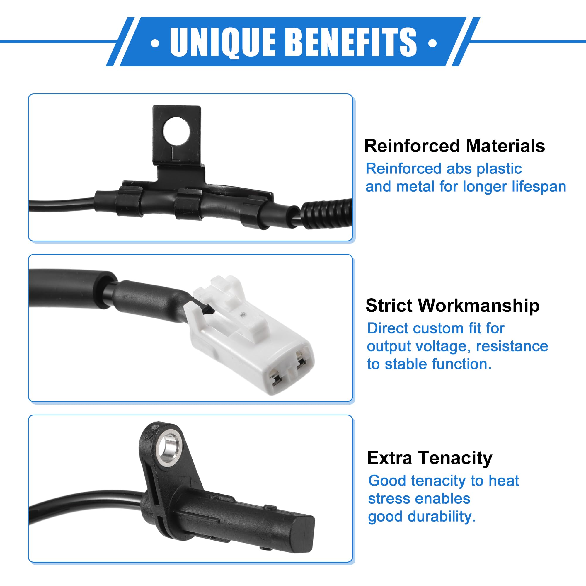 VekAuto Capteur De Vitesse De Roue ABS Arrière Gauche Capteur