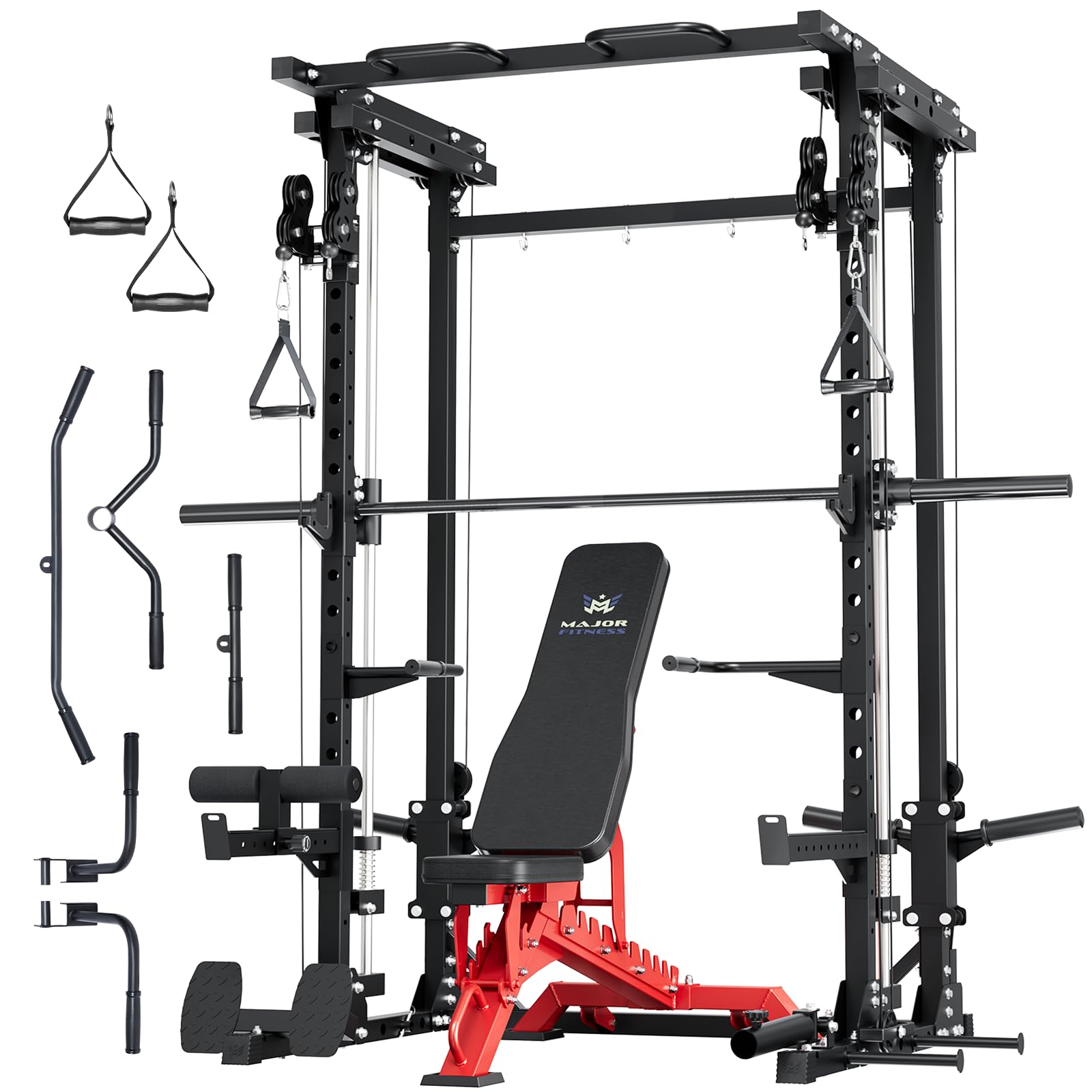 Major Fitness Drone3 Smith Machine, All-in-One Home Gym Power Rack