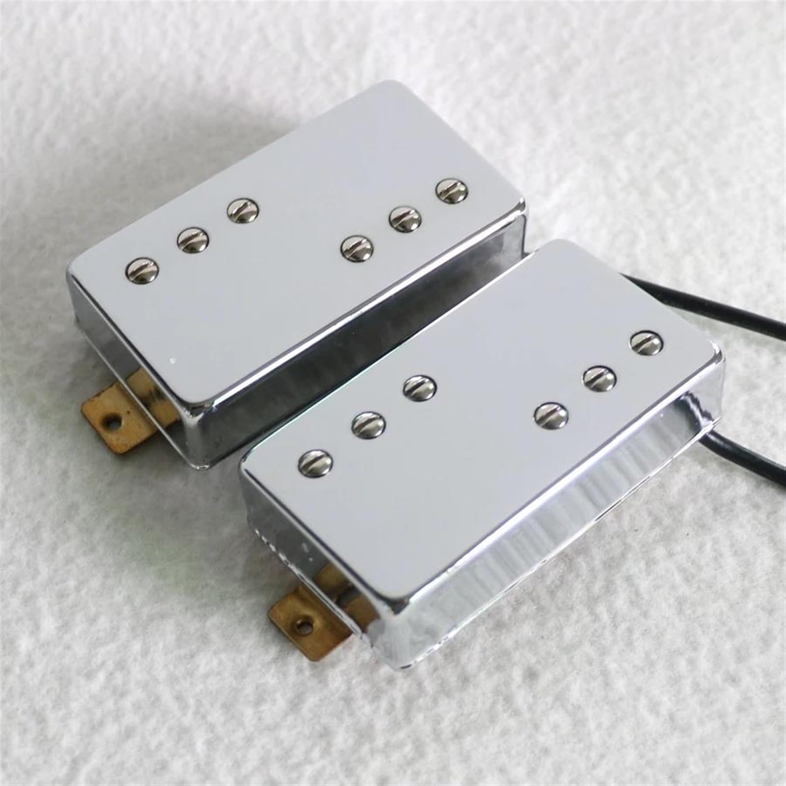 Przetworniki Do Gitary Elektrycznej Przetworniki gitarowe z chromowanym mosiądzem i magnesami ceramicznymi do 6-strunowych gitar elektrycznych