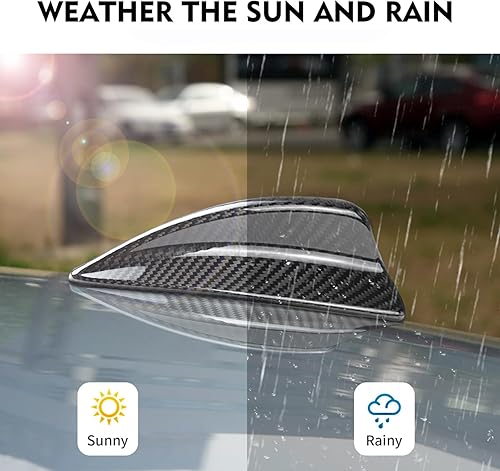 Miniatura 5 de Compatible con cubierta de antena, cubierta de aleta de tiburón, cubierta de fibra de carbono, antena de techo automotriz para BMW E82 E46 E90 E92