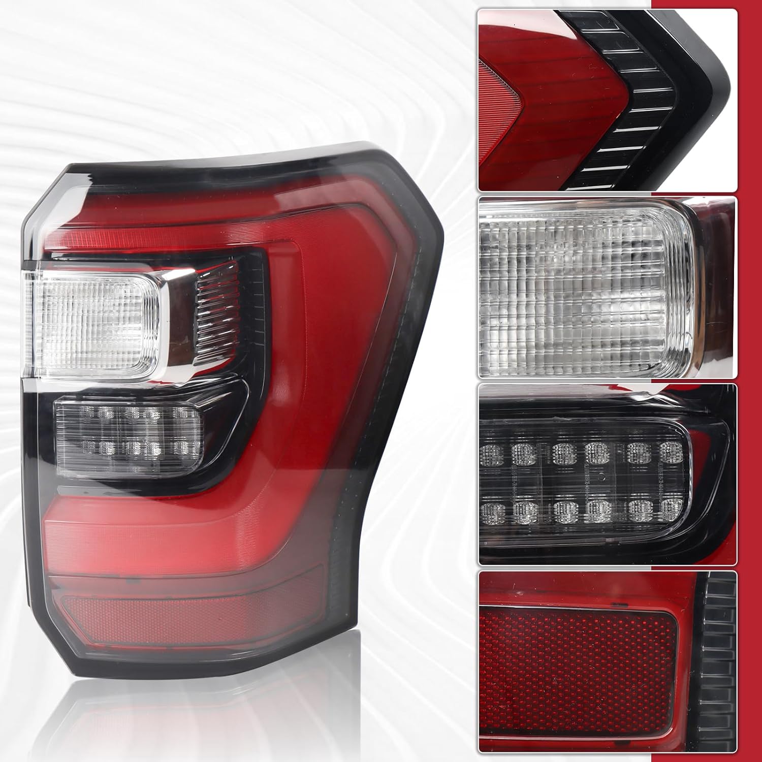 LED Type Tail Light Lamp Assembly Compatible with 2018-2021 Ford Expedition Limited/Platinum/King Ranch Right Passenger Side JL1Z-13404-H